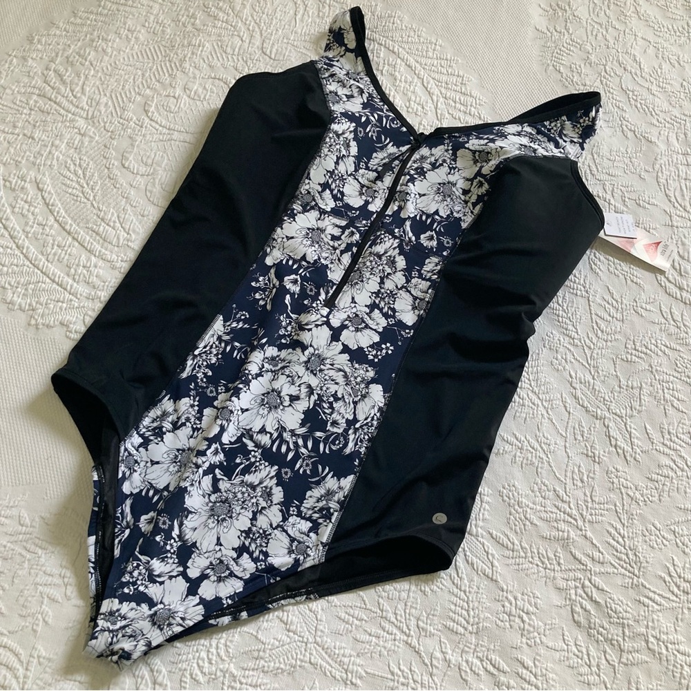 NWT Swim by Cacique one piece  swimsuit floral plus size 28